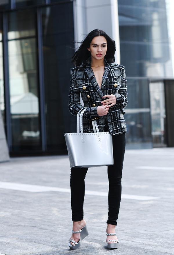 Seba Medium Tote – Metallic Jelly